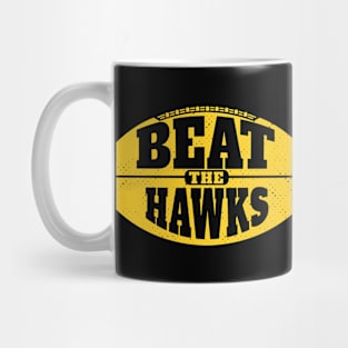 Beat the Hawks // Vintage Football Grunge Gameday Mug